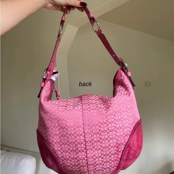 Coach Pink Hobo Bag - Picture 5 of 5